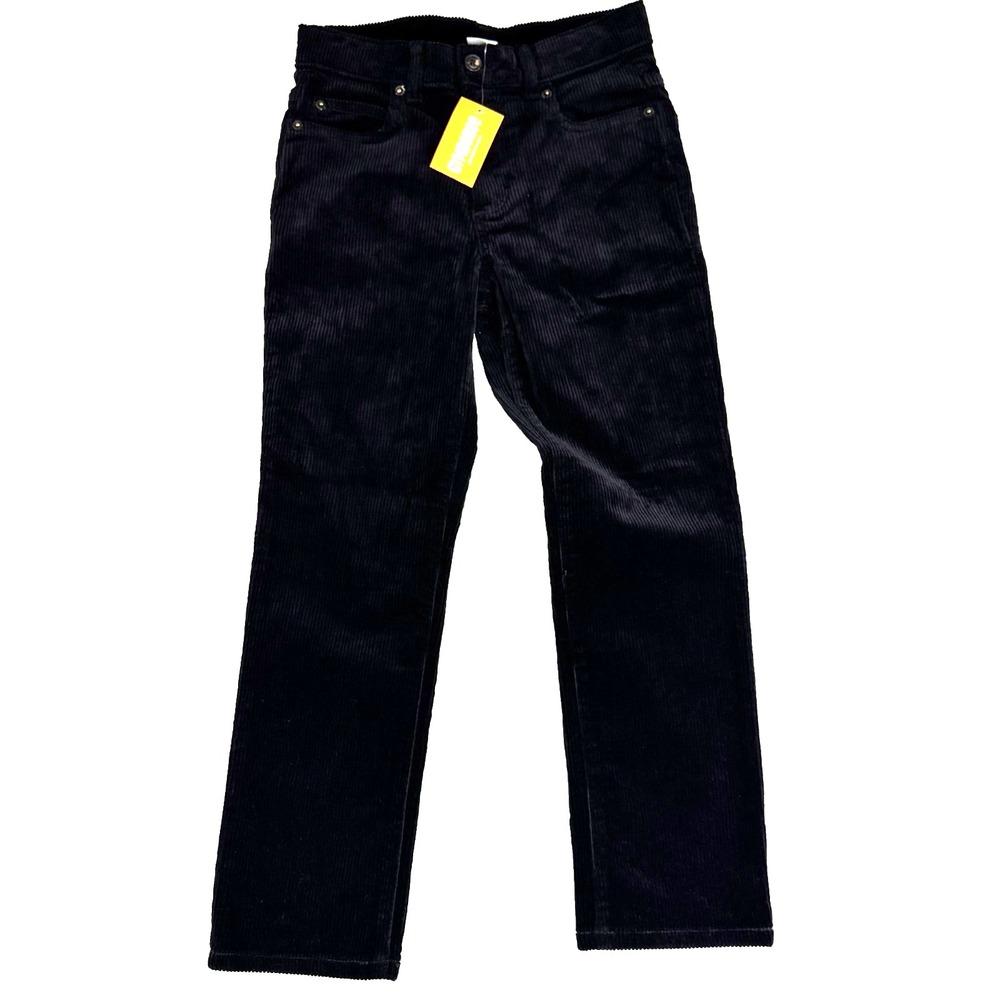NWT Gymboree Black Corduroy Pants Boys Size 8 Unisex Cotton